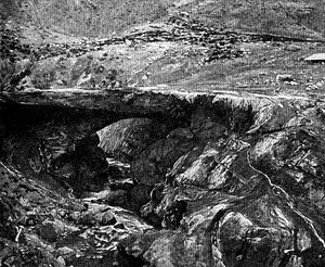 An Inca Bridge, Peru by Unbekannt