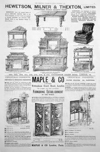 An advertising page in the Ladys Pictorial magazine of Christmas 1891 by Unbekannt