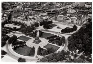 An Aerial View of the Konigsplatz, Munich, Germany, from a Zeppelin, c1931 1933