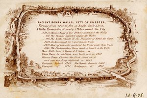Ancient Roman Walls, City of Chester, 1905 by Unbekannt