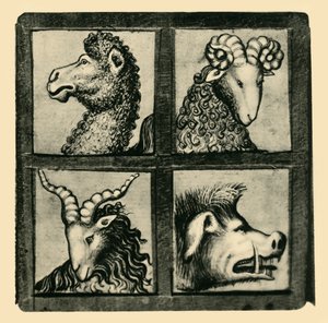Animal Heads by Unbekannt