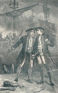 Anson Receives Intelligence that the Centurion is on Fire by Unbekannt
