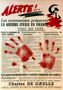 Anti-Communist Pro-Gaullist Poster, 1949 by Unbekannt