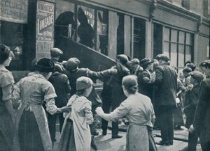 Anti-German Rioting in London: A Crowd Breaking in the Windows of a German Shop