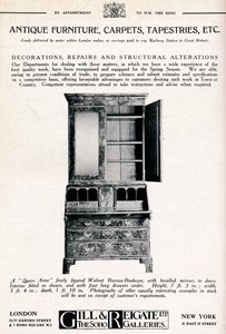 Antique Furniture, Carpets, Tapestries etc.