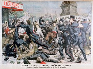 Armed Criminals Fighting with the Police, Place de la Bastille, Paris