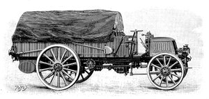 Army Truck by Daimler, 1904 by Unbekannt