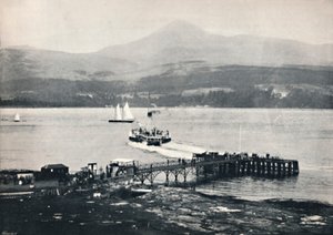 Arran - Brodick Pier and Goatfell