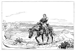 Arrival of Dr Brydon at Jalalabad, 13 January 1842, 1900 by Unbekannt
