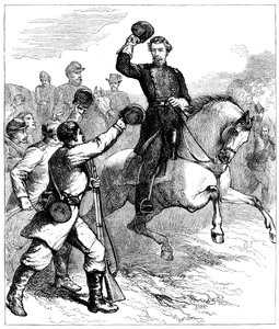 Arrival of General McClellan at Williamsburg, Virginia, 1862 by Unbekannt