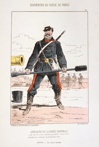 Artillery of the National Guard, Siege of Paris by Unbekannt