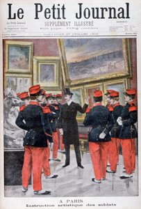 Artistic instruction of French soldiers at the Salon, Paris, 1902 by Unbekannt