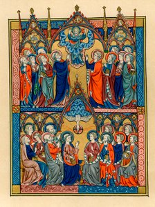 Ascension and Pentecost, 1290-1300 by Unbekannt