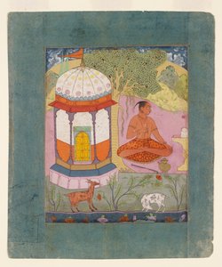 Ascetic in a landscape, illustrating the musical mode Bangali Ragini by Unbekannt