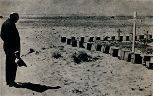 At a Battlefield Cemetery in Egypt by Unbekannt