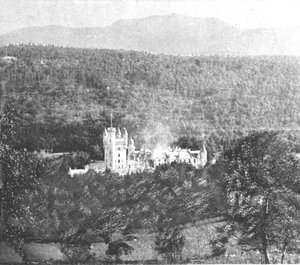 Balmoral Castle at the Time of Victoria by Unbekannt