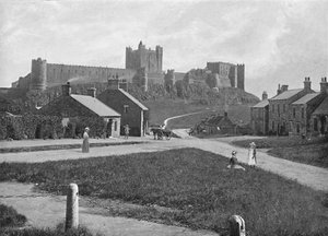 Bamborough Castle, from the village