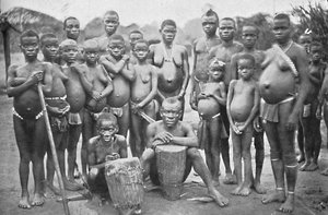 Bambute Pygmy Group with Two Walese Women