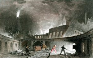 Bank of furnaces, Lymington Iron Works, Tyneside, England, 1835 by Unbekannt