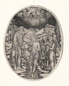 Baptism of Christ, 1400s by Unbekannt