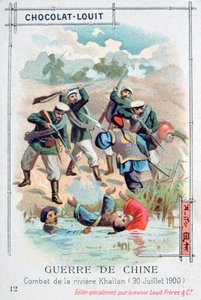 Battle at the Khailan River, China, Boxer Rebellion by Unbekannt