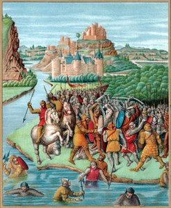 Battle Between Bacchides and Jonathan, Maccabean Revolt, 160 BC, 19th Century by Unbekannt
