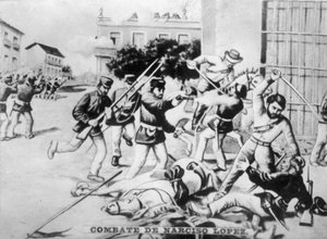 Battle of Cardenas by Unbekannt