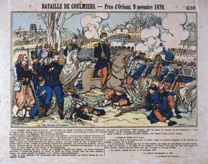 Battle of Coulmiers, Franco-Prussian War, 9th November 1870 by Unbekannt