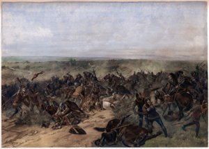Battle of Crécy by Unbekannt