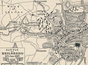 Battle of Heilsberg, 10th June 1807 by Unbekannt