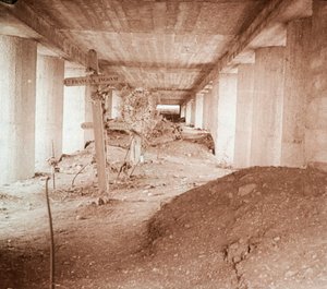 Bayonet Trench, Verdun, northern France by Unbekannt