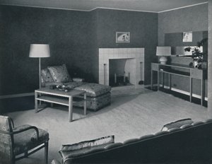 Bedroom in the house of Mr. Anatole Litvak in Saint Monica, California by Unbekannt