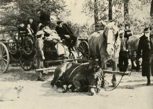 Belgian Refugees on the Road, 1939-1940, 1941 by Unbekannt