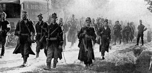 Belgian Troops Nearing the Scene of Battle, First World War by Unbekannt