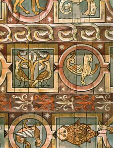 Bestiary ceiling, Metz, France