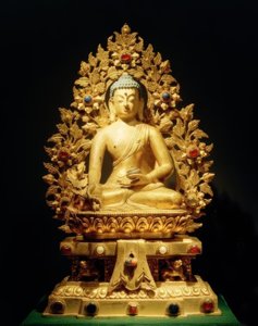 Bhaisajyaguru-Vaiduryaprabharaja / Sculpture, 18th Century by Unbekannt