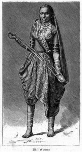 Bhil Woman, 1886 by Unbekannt