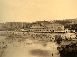Biarritz - The Municipal Casino and the Grand Beach, c1930