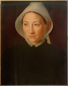 Portrait of a Woman with White Cap