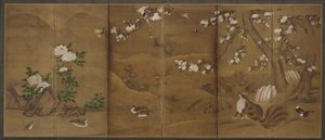 Birds, Flowers of the Seasons, and Civet Cats by Unbekannt