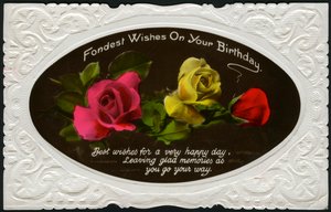 Birthday card, c1900-1939 by Unbekannt