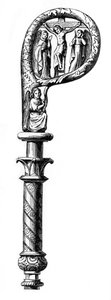 Bishops Crozier, Cathedral of Metz, 14th Century, 1870 by Unbekannt