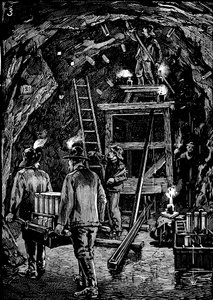 Blowing up Flood Rock, 1885 by Unbekannt