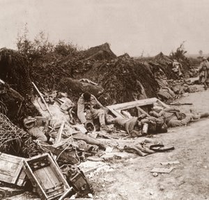 Bodies After the Taking of Courcelles, Northern France by Unbekannt