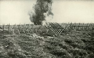 Bombarding the German Trenches by Unbekannt