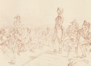 Bonaparte Addressing a Jacobin Club in Corsica, c1789, 1896