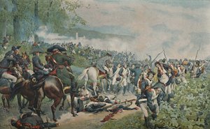 Bonaparte Checking The French Retreat at Marengo by Unbekannt