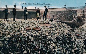 Bone Pile, Cuban Cemetery, c1910