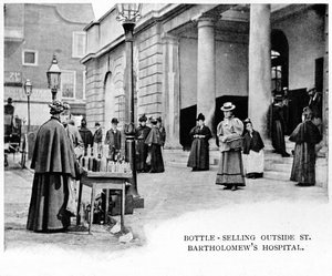 Bottle Selling Outside St Bartholomew