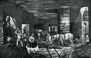 Bradley coal mine, near Bilston, 1886 by Unbekannt